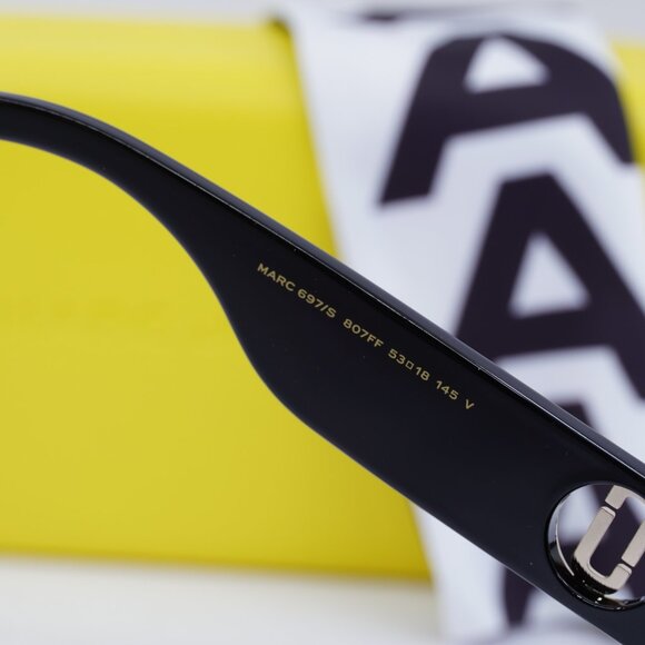 Marc Jacobs MARC 697/S 0807 FF Cat Eye Sunglasses - Black\Violet Gradient - Picture 7 of 9